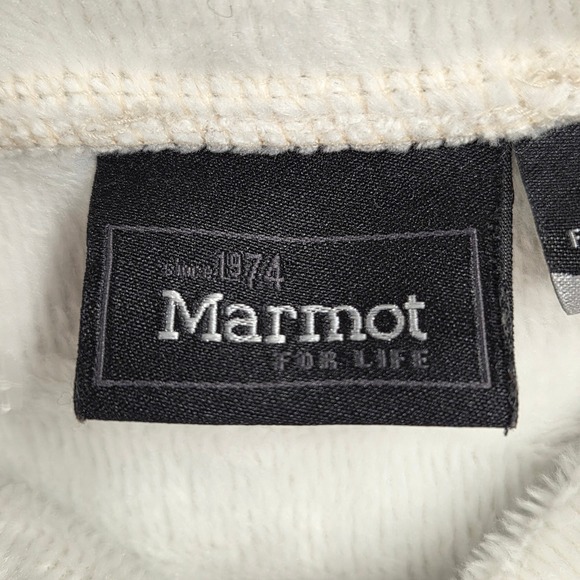 Marmot Tashi Pullover Hoodie Cowl Neck Fleece Lined K48550 Beige Womens Small - Picture 3 of 12